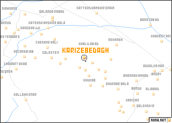 map of Kārīz-e Bedāgh