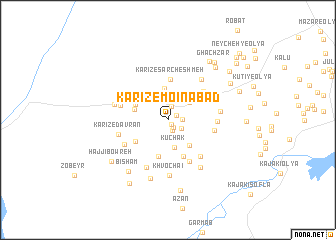 map of Kārīz-e Mo‘īnābād