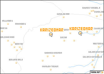 map of Kārīz-e ‘Omar