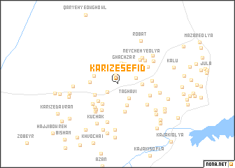 map of Kārīz-e Sefīd