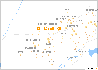 map of Kārīz-e Sorkh