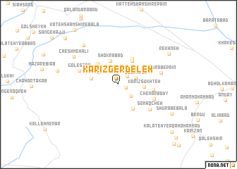 map of Kārīz Gerdeleh