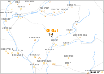 map of Kārīzī