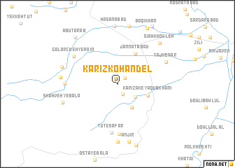 map of Kārīz Kohandel