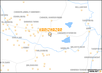 map of Kārīz Mazār