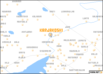 map of Karjakoski