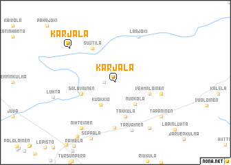 map of Karjala