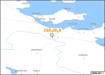 map of Karjala