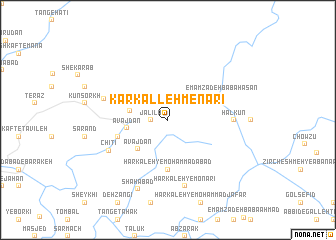 map of Kārkalleh Menārī