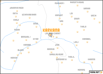 map of Karkana