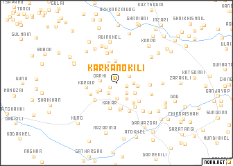 map of Karkano Kili