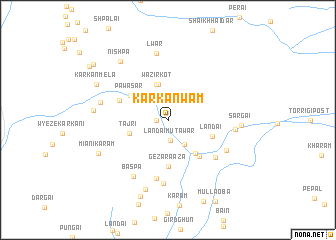 map of Karkan Wām