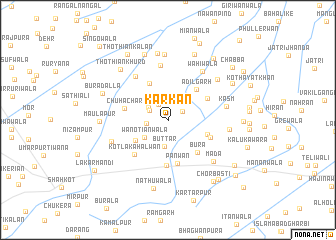 map of Karkan