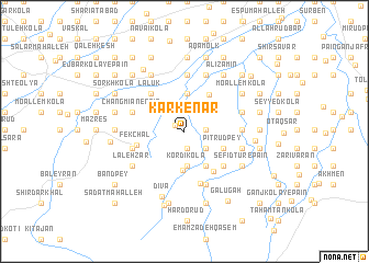 map of Kar Kenār
