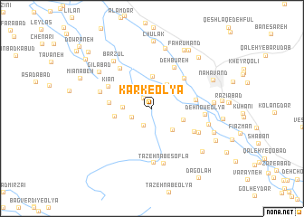 map of Kark-e ‘Olyā