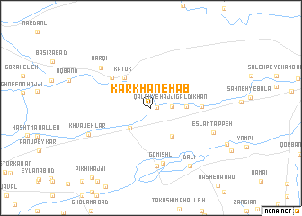 map of Kārkhāneh Āb