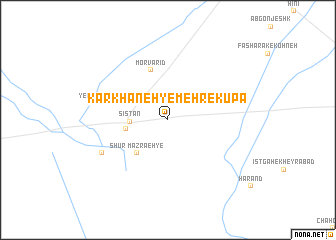 map of Kārkhāneh-ye Mehr-e Kūpā