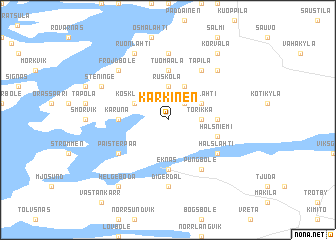 map of Kärkinen