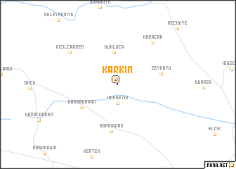 map of Karkın