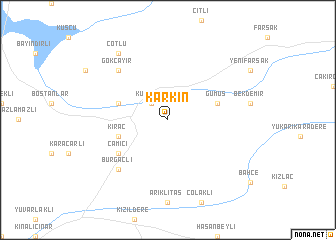 map of Karkın