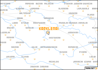 map of Karklėnai