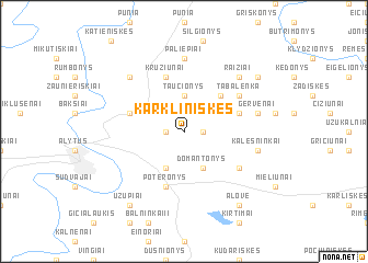 map of Karkliniškės