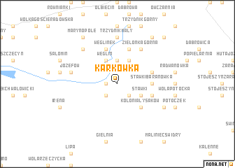 map of Karkówka