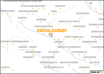 map of Karkūl-e Kasān