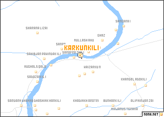 map of Karkūn Kili