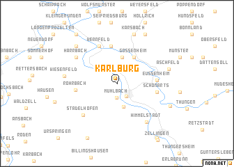 map of Karlburg