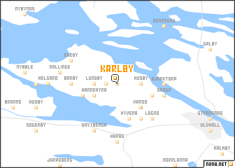 map of Karlby