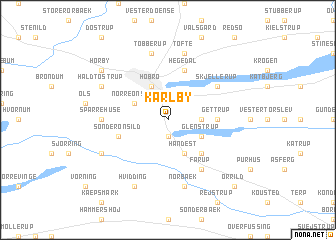 map of Karlby