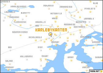 map of Karlebykanten
