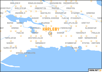 map of Karleby