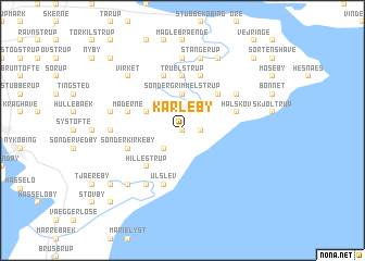 map of Karleby