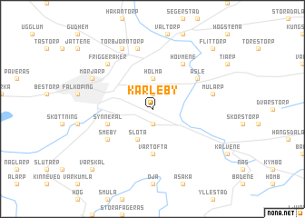 map of Karleby