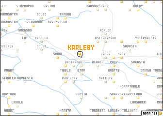 map of Karleby