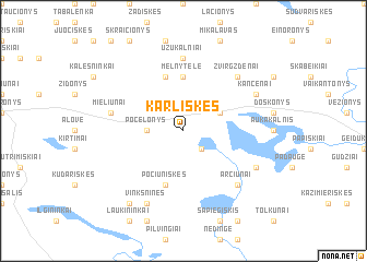 map of Karliškės
