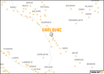 map of Karlovac