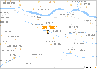 map of Karlovac