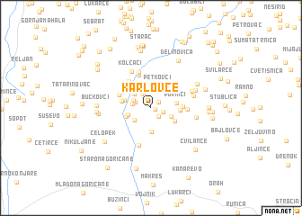 map of Karlovce