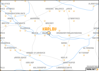 map of Karlov