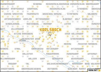 map of Karlsbach