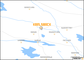 map of Karlsbäck