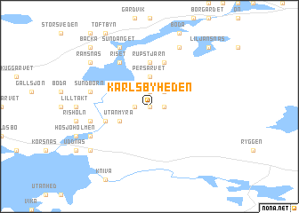 map of Karlsbyheden