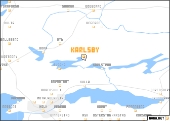 map of Karlsby