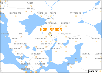 map of Karlsfors