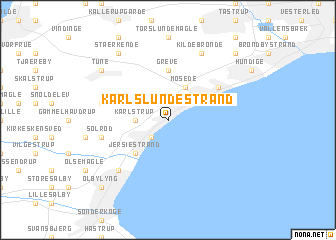 map of Karlslunde Strand