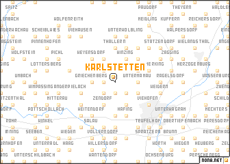 map of Karlstetten