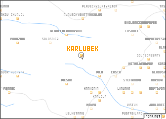 map of Karlubek